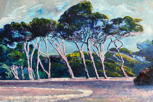 Baratti Piombino oil on board