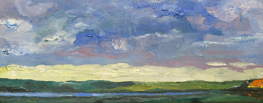 Falling light on the river Camel